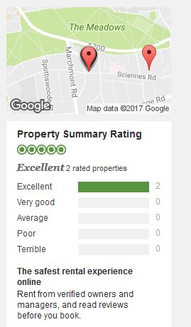 View of Edinburgh Castle from Salisbury Crags