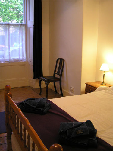 Front bedroom with  a view to the private front garden