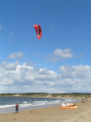 Gullane Beach, where you can walk to Aberlady in one direction or all the way to North Berwick in the other