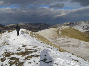 Walk in the Pentland Hills, south of Edinburgh